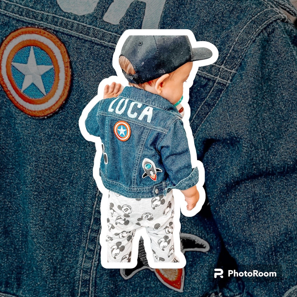 Trucker Jean Jacket with Texas Patches Motiff XL | Jackets, Jean jacket, Cool  jackets